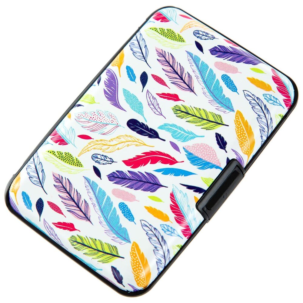 2631 Credit Card Holder, Metal Card Wallet RFID Blocking Mini Slim Aluminum